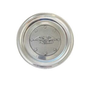 Wilton‎ Armetale Pewter Plate Military Pilot Wings Stars USA Columbia PA 11"